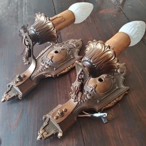 Antique light sconces